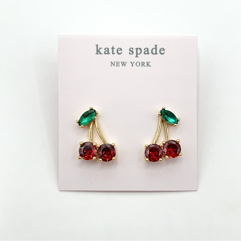 KS105-Kate Spade cherry earrings
